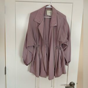 Anthropologie Danuta Cupro Oversized Utility Jacket